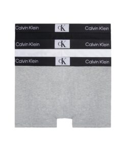 Calvin Klein Lot de 3_boxers Noir/Blanc/bleu Élégants pour Hommes Entraînements