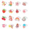 HIFOT bijoux en perles pour filles | réglables | en plastique | pour enfants | boîte de cœur rose | kit de bijoux preten