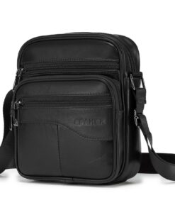 SPAHER Sac à Dos Homme Cuir Véritable MultifonctionnelSac Porté Epaule HommeSac Business Vintage Porté Travers Pochette