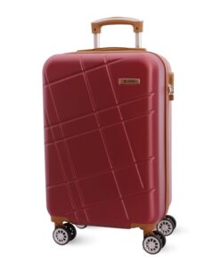 Valise Cabine Rigide 55x40x20 à 4 Roues 360º Léger | Compatible Ryanair & EasyJet | Parfait pour Week-End, Affaires et V