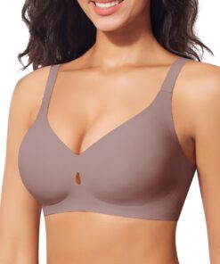 Ganado Push Up Bralette Femme Sans Armature ComfatSansCoutures V-Neck Soutien-Gorge