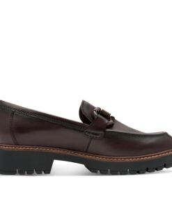Chaussures de femme en cuir classiques avec plateforme et boucle d'Infinity Leather