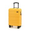 Valise de voyage WITTCHEN Cabine ABS avec roulements pivots Serrure COMODO Jaune