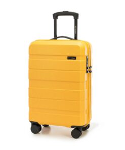 Valise de voyage WITTCHEN Cabine ABS avec roulements pivots Serrure COMODO Jaune