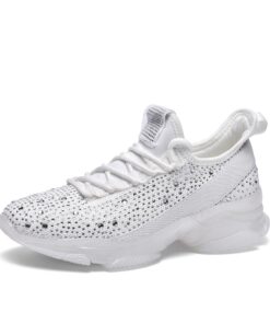 Baskets tendance respirantes à paillettes Lucky Step pour femme en saison printemps-été 2023 avec technologie de ventila