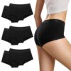 Culottes en coton Desanlapi Boxer Femme - Sous-vêtement Fitness Feminin - Lot de 6 Tailles S-2XL