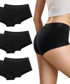 Culottes en coton Desanlapi Boxer Femme - Sous-vêtement Fitness Feminin - Lot de 6 Tailles S-2XL