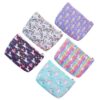 TOVINANNA Sacs De Rangement Licorne Portatif pour Cartes et Petits Objets - 5 Pièces - Motifs Dessins Animés - Idéal pou