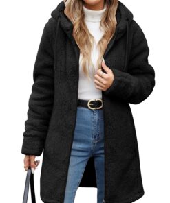 RITOSTA Polaire Veste Femme Hiver Chaud Sweat Zippé Doublure Manteau Blouson long Manche Fit Jacket Automne Casual Outwe