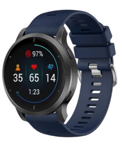 Bracelet de remplacement Garmin Vivoactive 4/Venu 2/Venu 3 22 mm en silicone facile à enlever