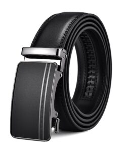 FEFLO Ceinture Homme à Cliquet Automatique, Réglable Sans Trou - Parfaite pour Costume et Jeans