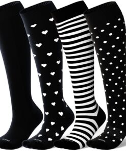 LEVSOX Chaussettes de compression en bambou 20-30 mmHg pour homme et femme - Idéales pour infirmières, femmes enceintes