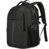 Sac À Dos Ordinateur Portable Grande Homme Femme Noir | Imperméable | Antivol |USB Charging Port | 55L | Loisir,Scolaire