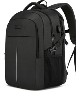 Sac à Dos Ordinateur Portable Grande Imperméable Homme Femme Noir
