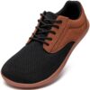 JUEQIBAA Chaussures Pieds Nus Orteil Large Homme Respirant Poids Léger pour Marcher Courir et Haltérophilie Minimaliste