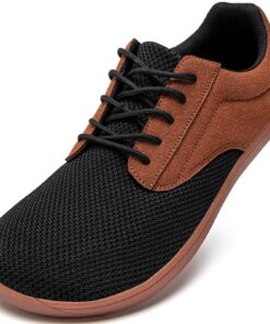 JUEQIBAA Chaussures Pieds Nus Orteil Large Homme Respirant Poids Léger pour Marcher Courir et Haltérophilie Minimaliste