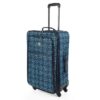 Valise ITACA Grande Taille à Roulettes Ultra Légère Bleu Marine Cadenas à Combinaison Valise Soute Avion