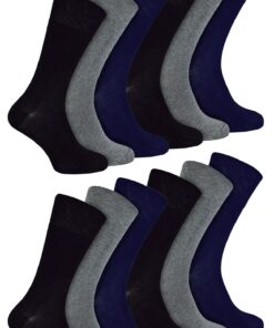 IOMI Chaussettes diabétiques pour hommes - Larges en bambou sans élastique - 12 paires - Non comprimantes - Meilleures v