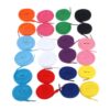 Hxiaen Lots de 12 paires de lacets de chaussures tricotés solides - Sac de camping et tasses - Robustesse et durabilité