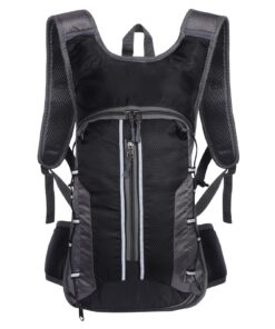 Guittly Petit sac à dos de vélo avec filet pour casque – Idéal pour homme et femme, polyvalent pour vélo, camping et cou