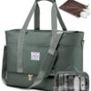LOVEVOOK Sac de Voyage Imperméable pour Femmes, Grande Sacoche de Week-end Cabine Avion et Maternité