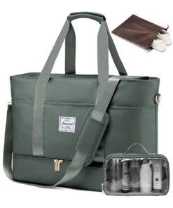 LOVEVOOK Sac de Voyage Imperméable pour Femmes, Grande Sacoche de Week-end Cabine Avion et Maternité