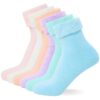 Chaussettes de lit thermiques FM London super douces pour femmes en lot de 6 - Chaud et confortable - Parfaite pour l'hi