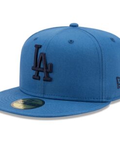 Chapeau New Era 59Fifty Fitted pour Los Angeles Dodgers – Cap Béret pour Homme/Femme – Cap de Baseball Vintage En Bleu