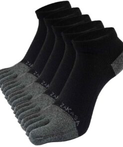 OCKOCK Chaussures de Sport en Bout de Doigt pour Homme: Chaussettes de Sport Breathables en Coton 5-Doigts pour Homme Co