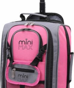 Aerolite MiniMAX Bagage à Main en Cabine Ryanair (18L - 40x20x25cm) Sac à Dos à Roulettes avec 2 Ans de Garantie | Taill