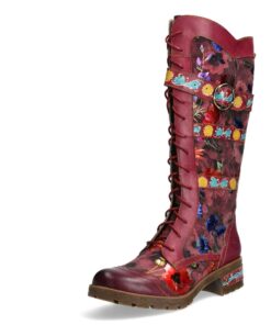 Bottes en cuir pour femmes Cocrailo - Mode et Confort - Bottines chaudes pour l'hiver