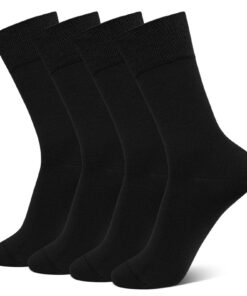ZAKASA Chaussettes Bambou Homme Femme: Chaussettes Respirantes Ultra Doux Homme Sans Couture 4 Paires