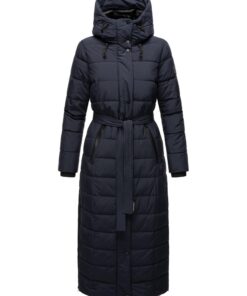 Manteau d'hiver chaud Navahoo pour femme - matelassé avec capuche et ceinture - grande taille XIV XS-3XL
