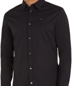 Tommy Jeans Chemise Homme TJM Original Longues Manches Écologique Standard 100