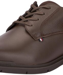 Tommy Hilfiger Chaussures Derby Homme En Cuir Flexible Mode pour HommesComfortables et Durables 40 EU