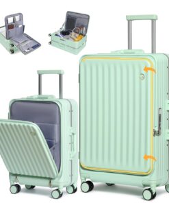 Valise Sea Choice 2 Rigides 55+75cm Coque Rigide TSA Serrure Légère Aluminium USB