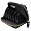 RUOJLING Porte-Cartes Cuir Homme Noiravec 11 Emplacements & Fermeture ÉclairAnti-Piratage RFID