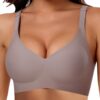 Soutien-gorge Ganado confortable et doux XL marron clair Bralette sans armatures