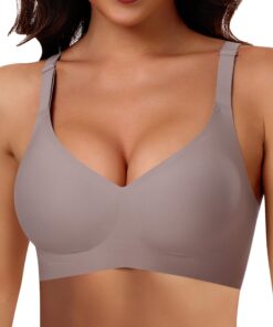 Soutien-gorge Ganado confortable et doux XL marron clair Bralette sans armatures