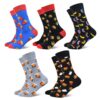 Stynice Chaussettes Colorées Rigolotes Homme et Femme - Respirantes Rigolotes en Coton 43-46/39-42