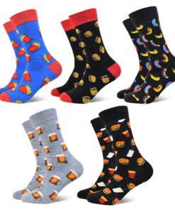 Stynice Chaussettes Colorées Rigolotes Homme et Femme - Respirantes Rigolotes en Coton 43-46/39-42