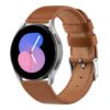 Wanme Cuir Bracelet Samsung Galaxy Watch - Compatible Galaxy Watch 5/4/5 Pro/4 Classic - Brun Véritable - Femme et Homme