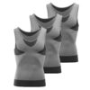 MEETWEE Débardeur Compression Homme Amincissant pour Hommes Maillot de Corps Minceur Ventre Plat Gilet Invisible