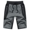 JustSun Short Sport Homme Running Coton avec Poches Zippées + JustSun Shorts pour Homme Sport + JustSun Pantalons Court