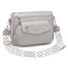 YISUOHOOM Sac Bandoulieré Femme Multipoches - Noir - Sac à Main avec 5 Poches Zippées et 7 Compartiments | Sac Bandouliè