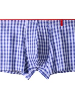 Boxer générique pour homme en coton - Taille moyenne - Rayé - Séchage rapide et respirant - Style rétro - Coupe idéale p