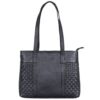 STILORD Verena Sac à Main Femme Cuir Vintage - Noir | Sac Bandoulière Tressé | Sac à Main Femme Cabas