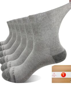 Chaussettes Diabétiques SOJOFEL Homme Femme - Extra Large Coton Coussin Sans Elastique Sans Coutures pour Pieds Gonflés