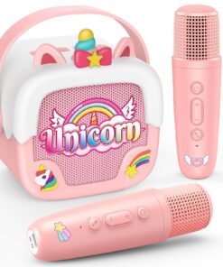 Micro Enfant pour Chanter,Micro Karaoke Bluetooth,Fille cadeau 3-12 Ans