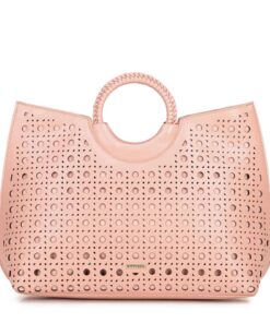 WITTCHEN Sac cabas pour femme en cuir écologique | design à découpes géométriques | fermeture éclair